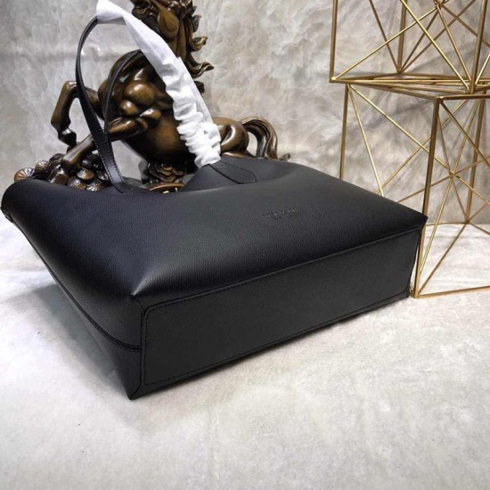 Riproduzione Fedele Medium Reversible Tote Haymarket Check 40496351 Nero imitazioni Replica Alta Qualità Medium Reversible Tote Haymarket Check 40496351 Nero