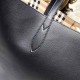 Riproduzione Fedele Medium Reversible Tote Haymarket Check 40496351 Nero imitazioni Replica Alta Qualità Medium Reversible Tote Haymarket Check 40496351 Nero