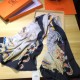 Replica Alta Qualità Sciarpe di seta di cachemire Hermes 140 nero
