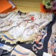 Replica Alta Qualità Sciarpe di seta di cachemire Hermes 140 nero