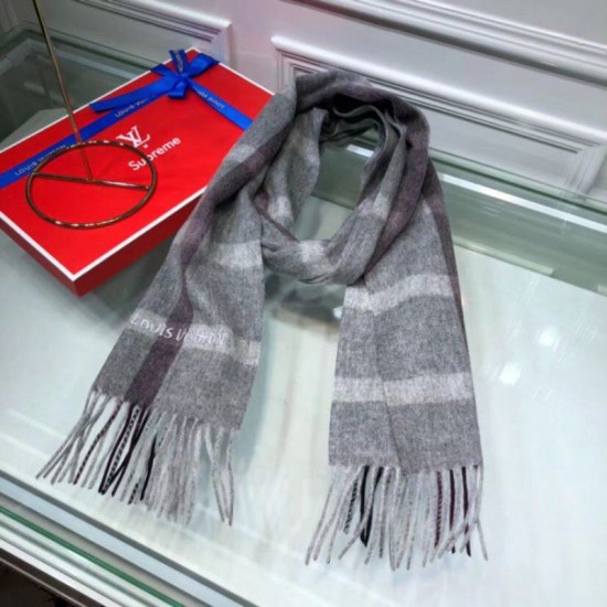 Riproduzione Fedele Sciarpe di seta cashmere grigie imitazioni Replica Alta Qualità Sciarpe di seta cashmere grigie