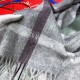 Riproduzione Fedele Sciarpe di seta cashmere grigie imitazioni Replica Alta Qualità Sciarpe di seta cashmere grigie