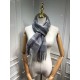 Riproduzione Fedele Sciarpe di seta cashmere grigie imitazioni Replica Alta Qualità Sciarpe di seta cashmere grigie
