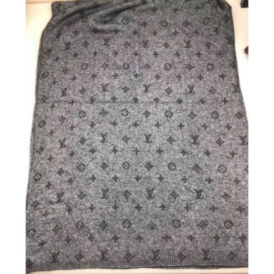 Riproduzione Fedele Sciarpa classica in cashmere grigio imitazioni Replica Alta Qualità Sciarpa classica in cashmere grigio