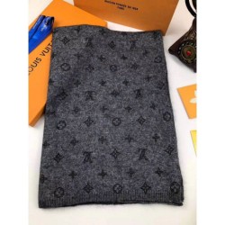 Riproduzione Fedele Sciarpa classica in cashmere grigio imitazioni Replica Alta Qualità Sciarpa classica in cashmere grigio