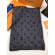 Riproduzione Fedele Sciarpa classica in cashmere grigio imitazioni Replica Alta Qualità Sciarpa classica in cashmere grigio