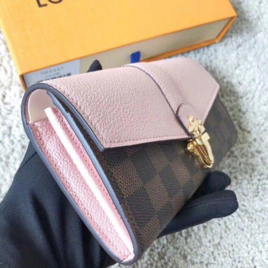 Riproduzione Fedele Dettagli perfetti Clapton Portafoglio Damier Ebene N64447 imitazioni Replica Alta Qualità Dettagli perfetti Clapton Portafoglio Damier Ebene N64447