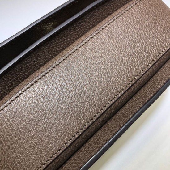 Borsa a tracolla Ophidia GG piccola 601044 Dark Coffee Dupe Perfetta Cloni Firmate Borsa a tracolla Ophidia GG piccola 601044 Dark Coffee imitazioni