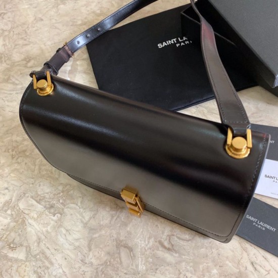 Borsa YSL Saint Laurent Carre in pelle scamosciata nera Dupe Perfetta Cloni Firmate Borsa YSL Saint Laurent Carre in pelle scamosciata nera imitazioni