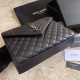 Cloni Firmate Borsa Replica per buste medie YSL Saint Laurent Mix Matelasse nero argento hardware imitazioni