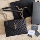 Cloni Firmate Borsa Replica per buste medie YSL Saint Laurent Mix Matelasse nero argento hardware imitazioni