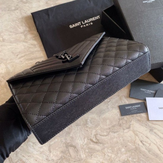 Borsa per busta media YSL Saint Laurent Mix Matelasse nera Dupe Perfetta Cloni Firmate Borsa per busta media YSL Saint Laurent Mix Matelasse nera imitazioni