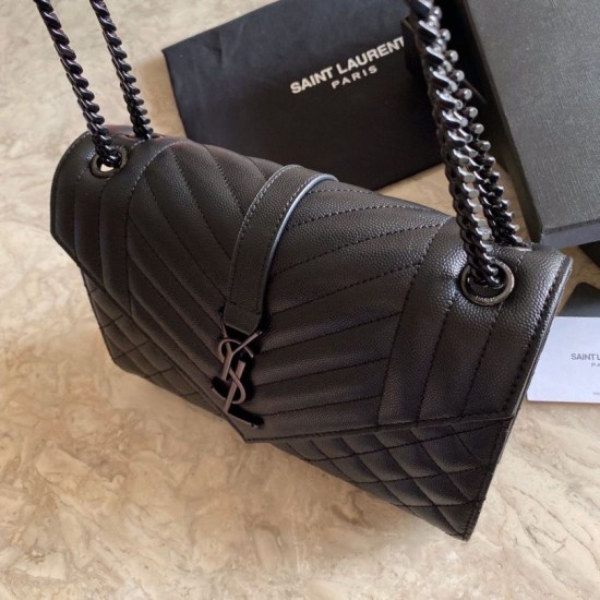 Borsa per busta media YSL Saint Laurent Mix Matelasse nera Dupe Perfetta Cloni Firmate Borsa per busta media YSL Saint Laurent Mix Matelasse nera imitazioni