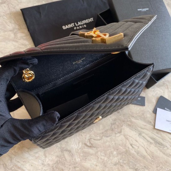 Borsa per busta media YSL Saint Laurent Mix Matelasse nera Dupe Perfetta Cloni Firmate Borsa per busta media YSL Saint Laurent Mix Matelasse nera imitazioni