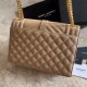 Cloni Firmate Sacchetto busta media YSL Saint Laurent Mix Matelasse Albicocca imitazioni