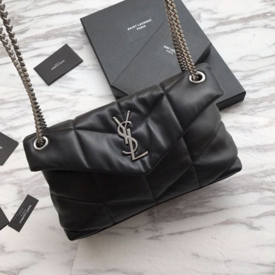 Borsa a tracolla Yul Saint Laurent Loulou piccola nera Dupe Perfetta Cloni Firmate Borsa a tracolla Yul Saint Laurent Loulou piccola nera imitazioni