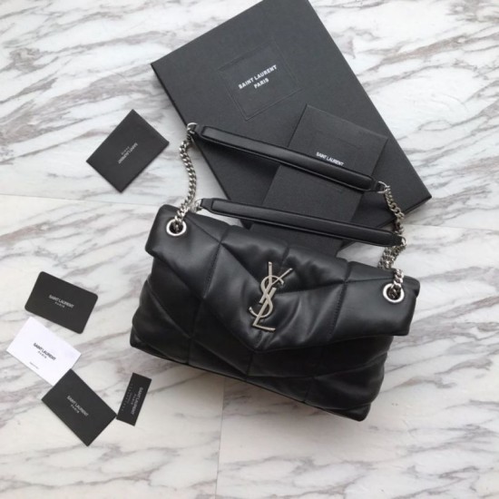 Borsa a tracolla Yul Saint Laurent Loulou piccola nera Dupe Perfetta Cloni Firmate Borsa a tracolla Yul Saint Laurent Loulou piccola nera imitazioni