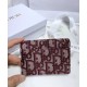 Alta gamma replica Portafoglio da sella obliquo Christian Dior rosso Dupe Perfetta Cloni Firmate Alta gamma replica Portafoglio da sella obliquo Christian Dior rosso imitazioni