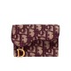 Alta gamma replica Portafoglio da sella obliquo Christian Dior rosso Dupe Perfetta Cloni Firmate Alta gamma replica Portafoglio da sella obliquo Christian Dior rosso imitazioni
