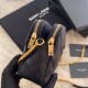 Borsa YSL Saint Laurent Becky con doppia zip in pelle di agnello trapuntata nera Dupe Perfetta Cloni Firmate Borsa YSL Saint Laurent Becky con doppia zip in pelle di agnello trapuntata nera imitazioni