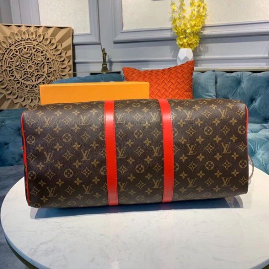 Keepall Bandouliere 50 Monogram Red M44740 Dupe Perfetta Cloni Firmate Keepall Bandouliere 50 Monogram Red M44740 imitazioni