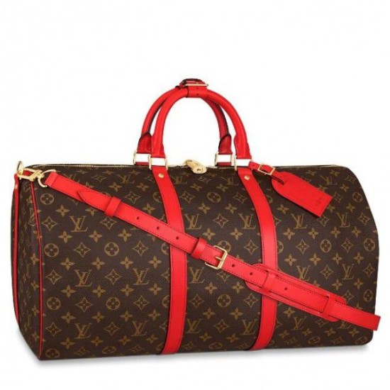 Keepall Bandouliere 50 Monogram Red M44740 Dupe Perfetta Cloni Firmate Keepall Bandouliere 50 Monogram Red M44740 imitazioni