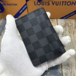 Alta gamma replica Organizer tascabile Damier Graphite N63143 Dupe Perfetta Cloni Firmate Alta gamma replica Organizer tascabile Damier Graphite N63143 imitazioni