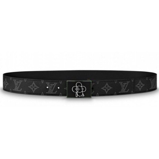 Riproduzione Fedele replica Cintura Metropole 35mm Monogram Eclipse M0048T imitazioni Replica Alta Qualità Cintura Metropole 35mm Monogram Eclipse M0048T