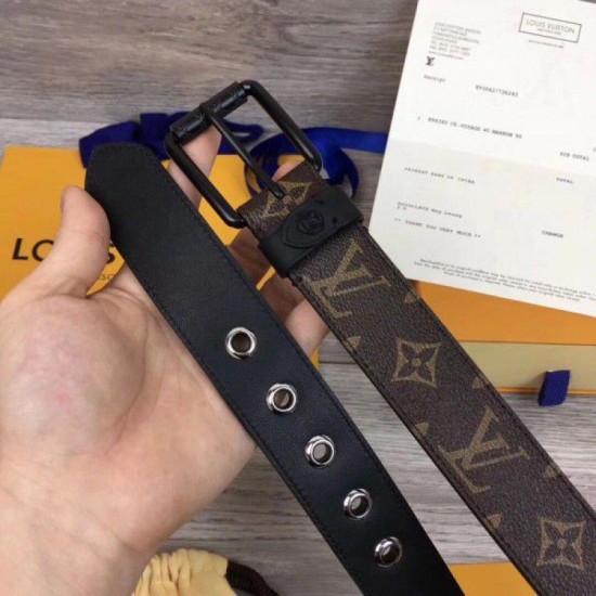 Riproduzione Fedele Voyager 35mm Cintura Monogram M0042T imitazioni Replica Alta Qualità Voyager 35mm Cintura Monogram M0042T