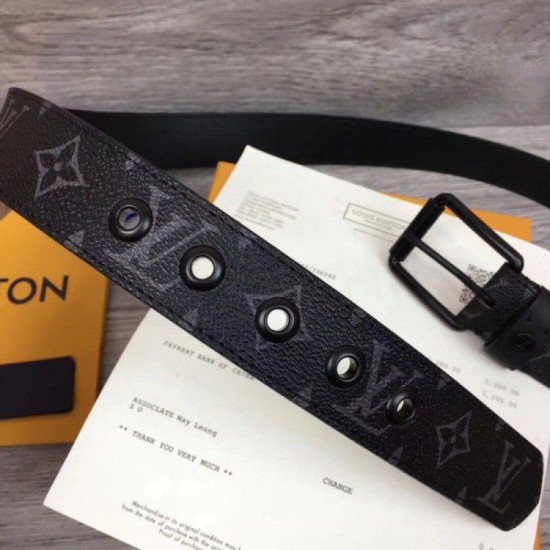Riproduzione Fedele Cintura Voyager 35mm Monogram Eclipse M0043T imitazioni Replica Alta Qualità Cintura Voyager 35mm Monogram Eclipse M0043T