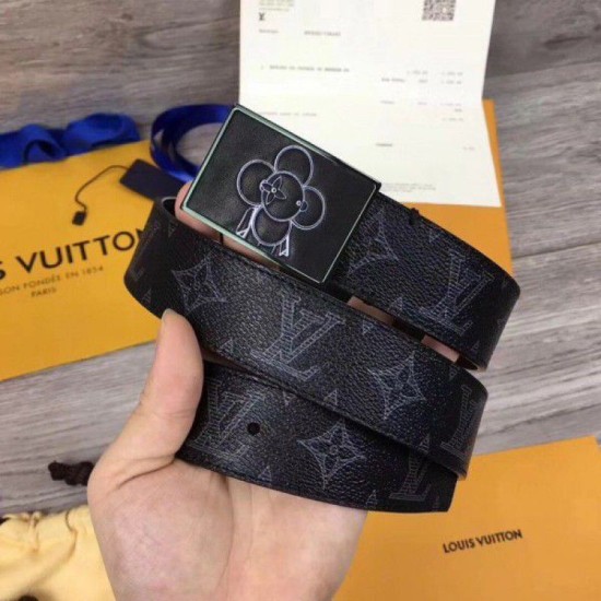 Riproduzione Fedele replica Cintura Metropole 35mm Monogram Eclipse M0048T imitazioni Replica Alta Qualità Cintura Metropole 35mm Monogram Eclipse M0048T