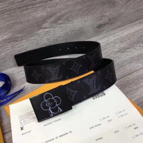 Riproduzione Fedele replica Cintura Metropole 35mm Monogram Eclipse M0048T imitazioni Replica Alta Qualità Cintura Metropole 35mm Monogram Eclipse M0048T
