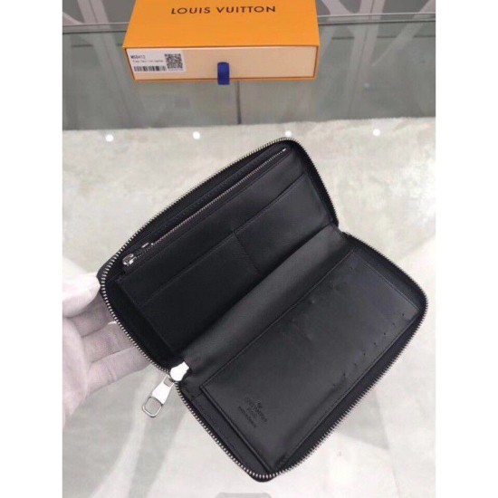 Riproduzione Fedele Zippy Wallet Vertical Taurillon Leather M58412 imitazioni Replica Alta Qualità Zippy Wallet Vertical Taurillon Leather M58412