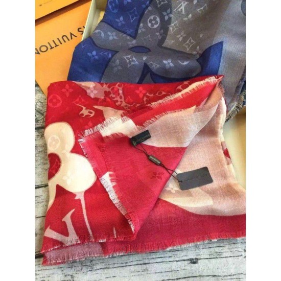 Riproduzione Fedele Dettagli perfetti Scialle monogramma a raggi X M70425 imitazioni Replica Alta Qualità Dettagli perfetti Scialle monogramma a raggi X M70425