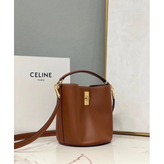 Celine Teen Bucket 16 197573 Caffè Celine Teen Bucket 16 197573 Caffè