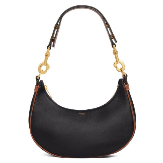 Borsa Celine Ava Con Tracolla Media In Pelle Di Vitello Liscia Nera Borsa Celine Ava Con Tracolla Media In Pelle Di Vitello Liscia Nera