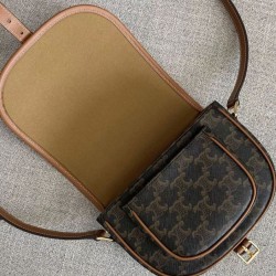 Borsa Celine Folco Media Marrone Borsa Celine Folco Media Marrone