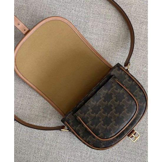 Borsa Celine Folco Media Marrone Borsa Celine Folco Media Marrone