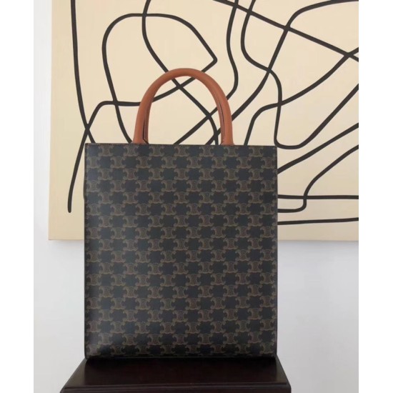 Celine Small Cabas Vertical Brown Celine Small Cabas Vertical Brown