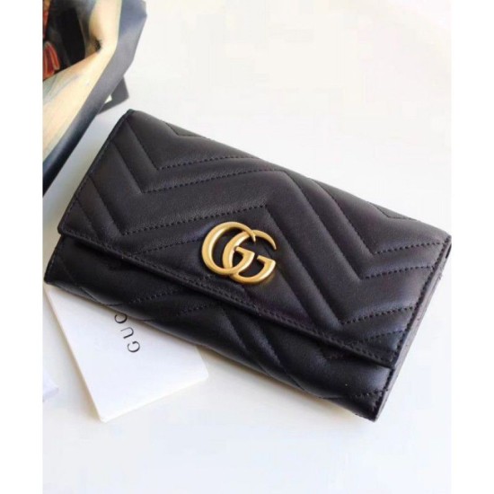 Dettagli perfetti GG Marmont continental wallet 443436