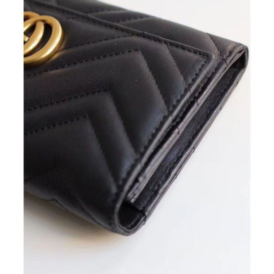 Dettagli perfetti GG Marmont continental wallet 443436