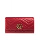 Dettagli perfetti Portafoglio GG Marmont continental 443436 Rosso