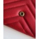 Dettagli perfetti Portafoglio GG Marmont continental 443436 Rosso
