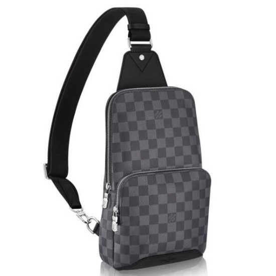 Riproduzione Fedele Borse Avenue Sling Damier Graphite N41719 imitazioni Replica Alta Qualità Borse Avenue Sling Damier Graphite N41719