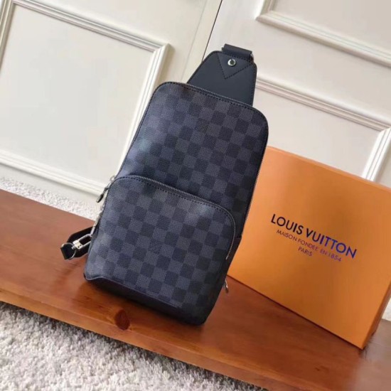 Riproduzione Fedele Borse Avenue Sling Damier Graphite N41719 imitazioni Replica Alta Qualità Borse Avenue Sling Damier Graphite N41719