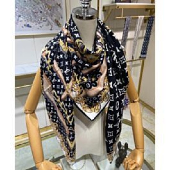 Sciarpa lunga per sempre Monogram da donna Louis Vuitton nera Sciarpa lunga per sempre Monogram da donna Louis Vuitton nera