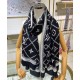 Sciarpa Crosillon da donna LV nera Sciarpa Crosillon da donna LV nera