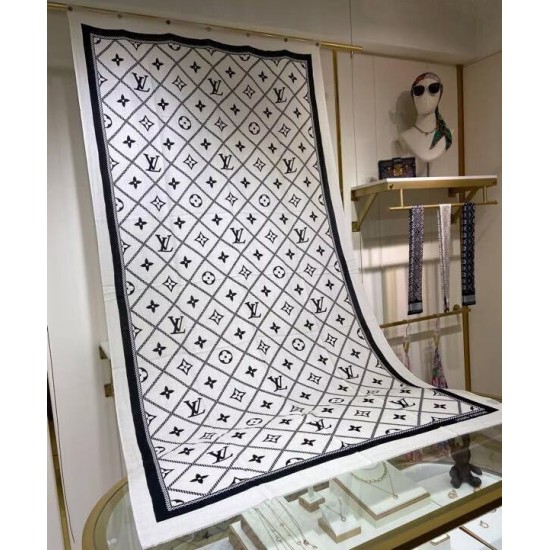 Sciarpa Crosillon Donna Louis Vuitton Bianca Sciarpa Crosillon Donna Louis Vuitton Bianca