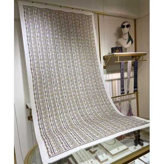 Sciarpa lunga per sempre Monogram da donna LV bianca Sciarpa lunga per sempre Monogram da donna LV bianca
