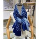 Sciarpa lunga sfumata in denim da donna di Louis Vuitton blu Sciarpa lunga sfumata in denim da donna di Louis Vuitton blu